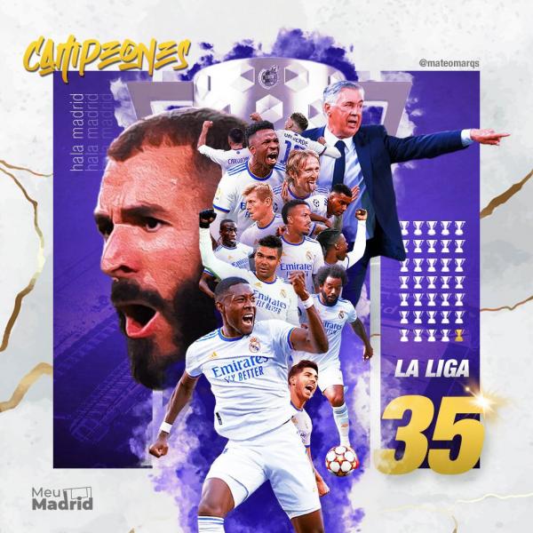 Официально: «Реал» в 35 раз выиграл чемпионат Испании