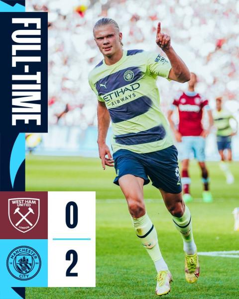Холанд принёс «Ман Сити» победу над «Вест Хэмом»