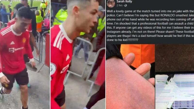 На Роналду подают в суд из-за удара по руке больного ребёнка