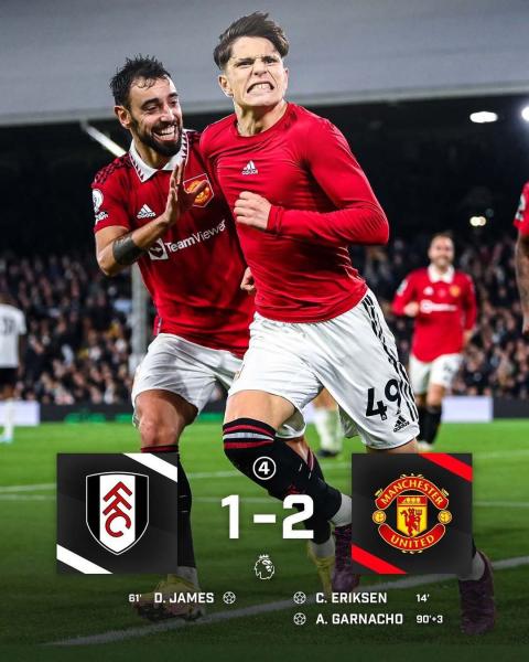 Гарначо вывал три очка для «МЮ» в матче с «Фулхэмом»