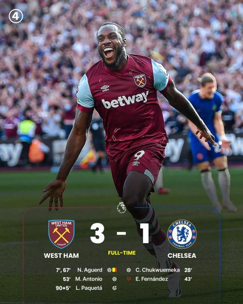 «Челси» в большинстве проиграл «Вест Хэму»