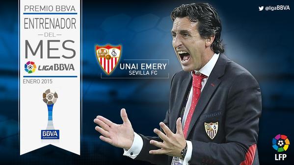 Унаи Эмери – лучший тренер января в чемпионате Испании
