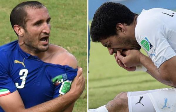 Кьеллини и Суарес