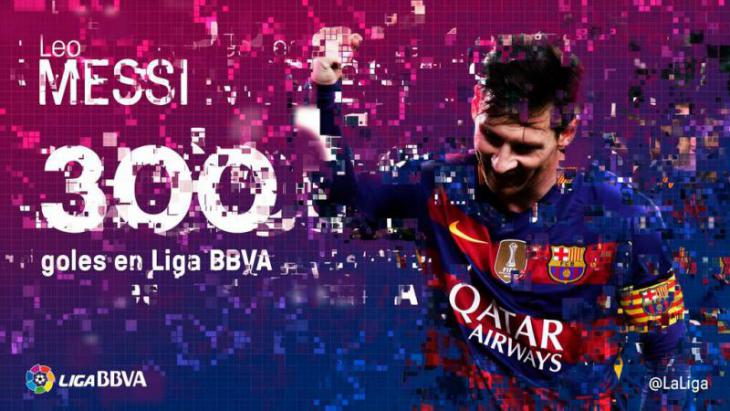 Месси забил свой 300-й гол в Примере и установил рекорд