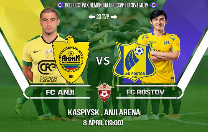Стартовые составы матча «Анжи» – «Ростов»