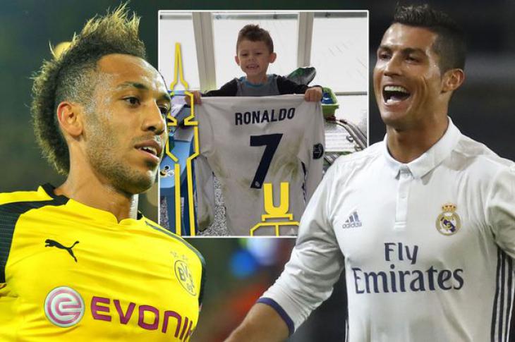 Криштиану Роналду и Пьер-Эмерик Обамеянг