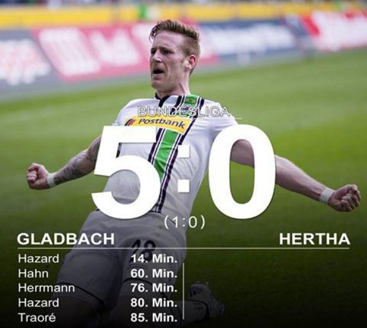 Обзор матча «Боруссия» М – «Герта» - 5:0