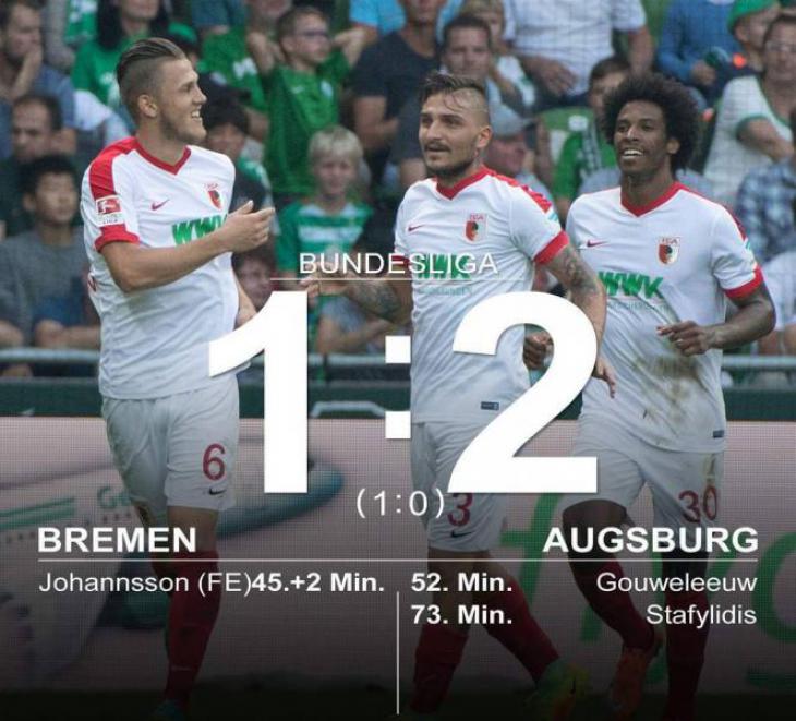 Вердер - Аугсбург - 1:2 голы, статистика, Виктор Скрипник отставка