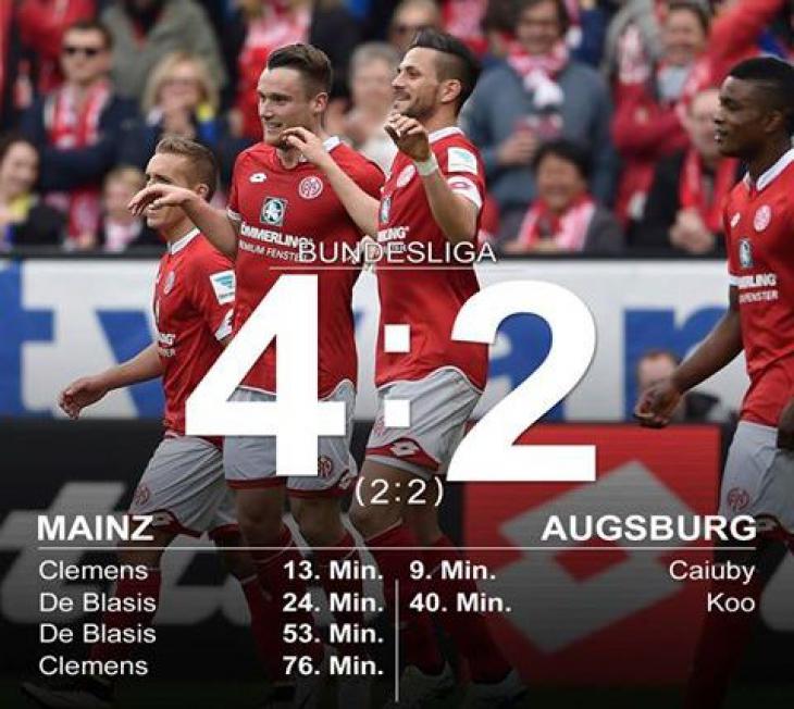 Обзор матча Майнц - Аугсбург - 4:2