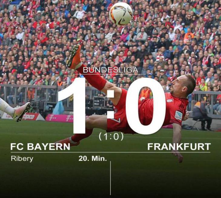 Обзор матча Бавария - Айнтрахт Ф  гол Рибери
