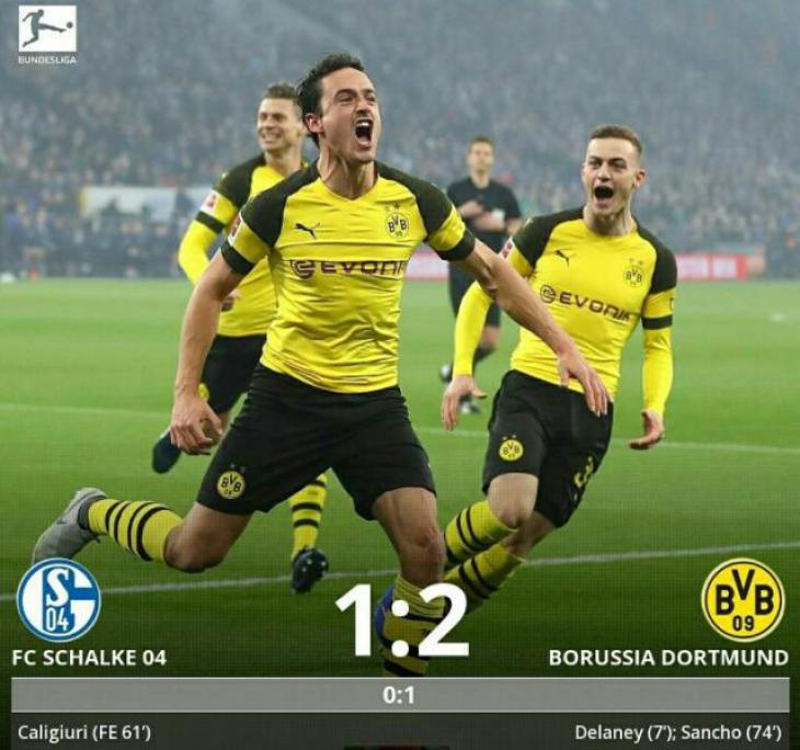 Обзор и голы матча Шальке - Боруссия Дортмунд 1:2