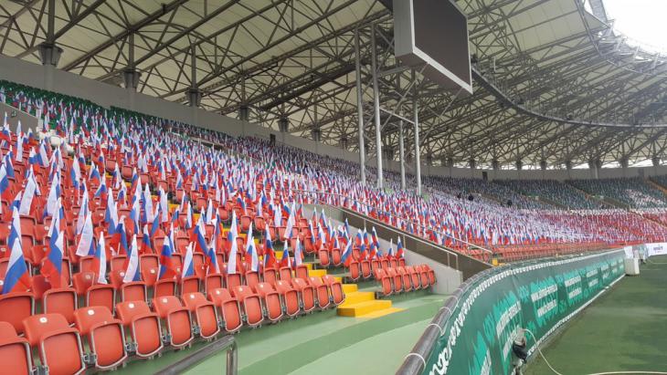 Россия – Румыния. Болельщиков на трибунах ждет 20 тысяч российских флагов