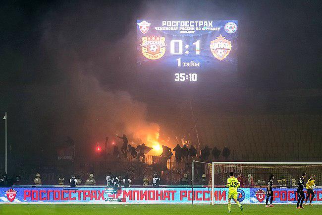 ЦСКА оштрафовали на 370 тысяч рублей, «Спартак» - на 300 тысяч