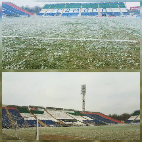 «Спартак» показал состояние газона в Самаре в день игры