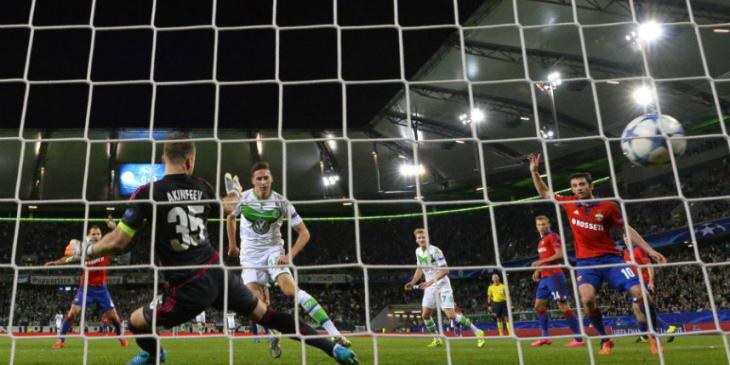 Акинфеев пропускает от Вольфсбурга