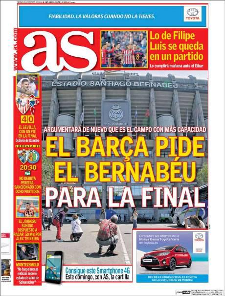 «Барселона» хочет провести финал Кубка Испании на стадионе «Реала»