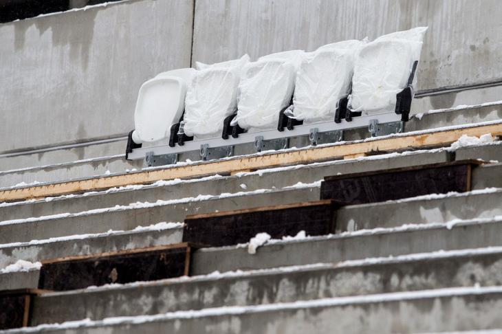 На новом стадионе «Динамо» был проведен краш-тест кресел