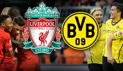 Стартовые составы матча «Ливерпуль» - «Боруссия»: