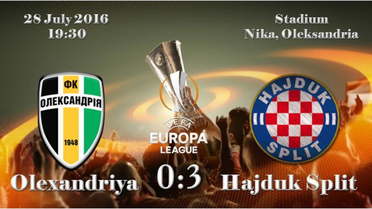 «Александрия» 0 - 3 «Хайдук»