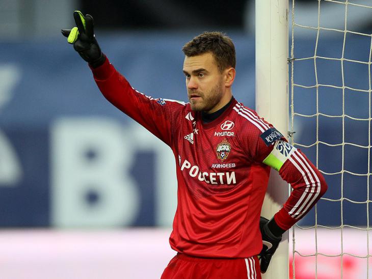 Игорь Акинфеев - голкипер ЦСКА