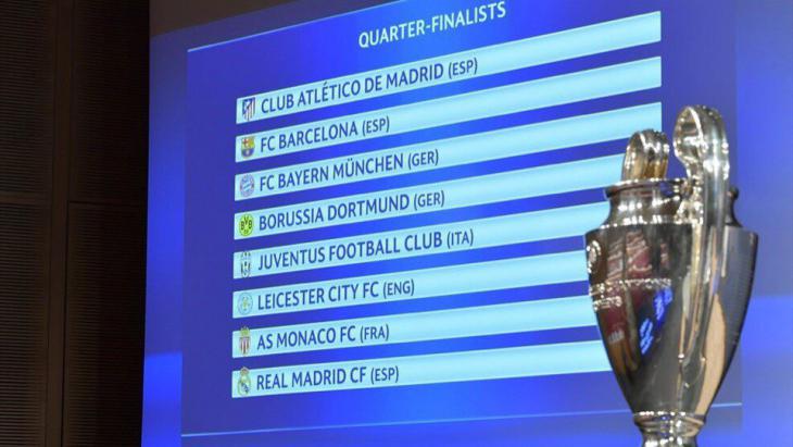 Жеребьевка 1/4 финала Лиги чемпионов: Live!