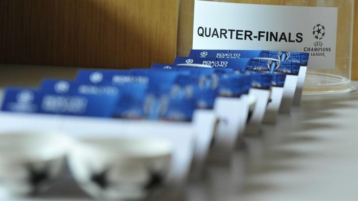 Результаты жеребьевки 1/4 финала Лиги чемпионов