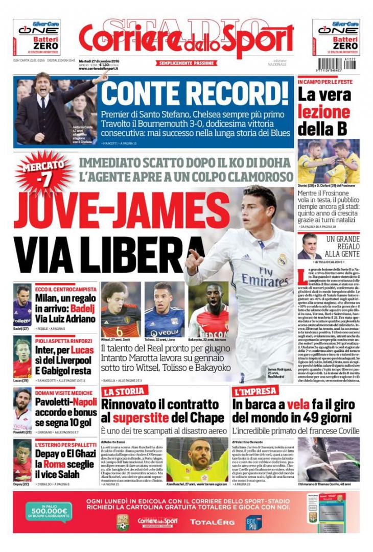 Хамес летом перейдет в «Ювентус»