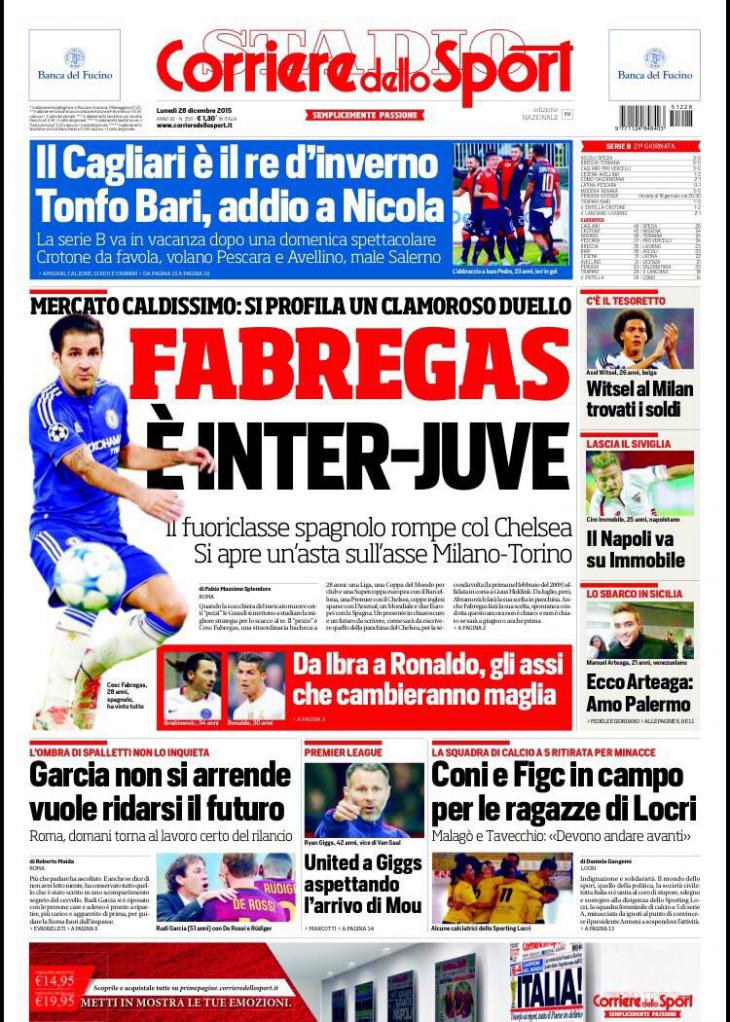 «Интер» и «Ювентус» хотят приобрести Фабрегаса