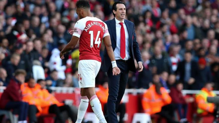 Пьер-Эмерик Обамеянг и Унаи Эмери