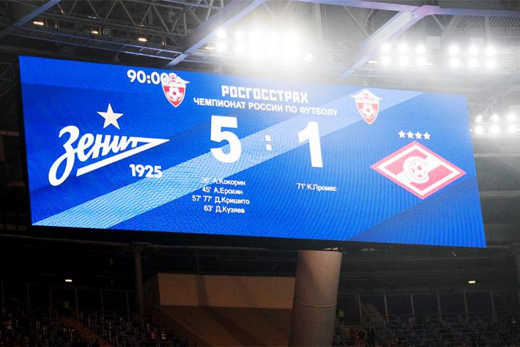 зенит спартак 5:1