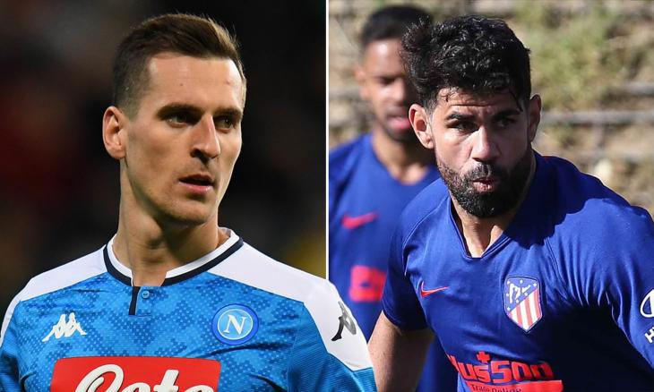 Диего Коста и Аркадиуш Милик