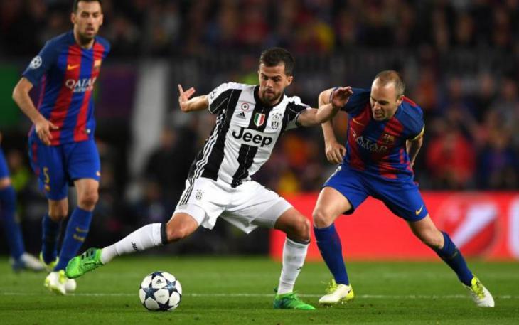 Миралем Пьянич Андреас Иньеста Бускетс