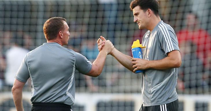 Брендан Роджерс и Харри Магуйар