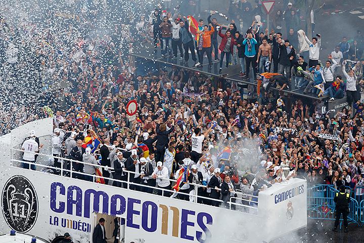 Как «Реал» отмечал победу в Лиге чемпионов