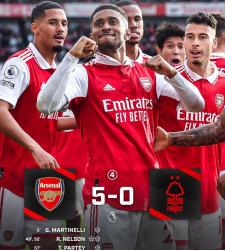 «Арсенал» уничтожил «Ноттингем Форест», но потерял Сака