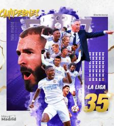 Официально: «Реал» в 35 раз выиграл чемпионат Испании