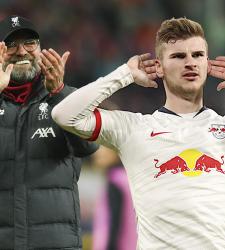 Тимо Вернер и Юрген Клопп