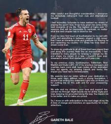 Официально: Гарет Бэйл завершил карьеру игрока