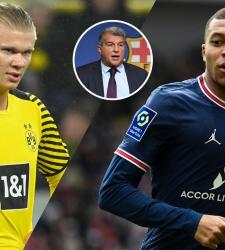 Laporta tells RAC1: "Haaland or Mbappé