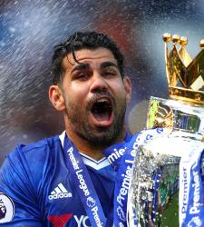 Диего Коста c кубком